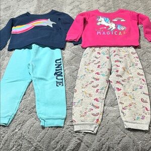 Garanimals Kids Matching Sweatsuits Blue and Pink